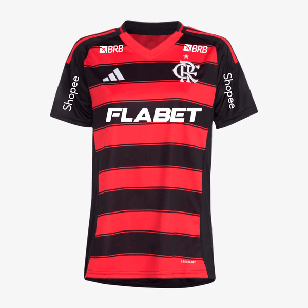 Woman Flamengo 2025/26 Home With Sponsors Fan
