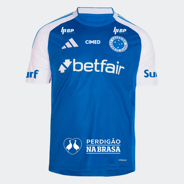 Cruzeiro 2025/26 Home With Sponsors