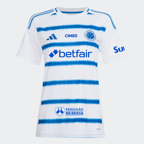Woman Cruzeiro 2025/26 Away COM Patrocínios
