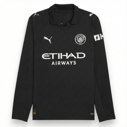 Manchester City Player Away Jersey 2025/26 Long Sleeve