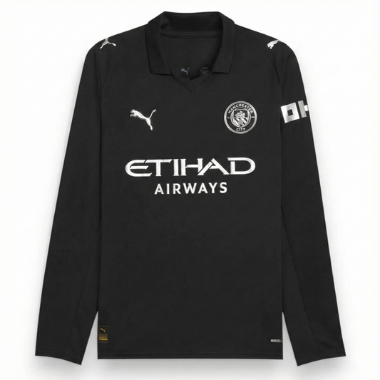 Manchester City Player Away Jersey 2025/26 Long Sleeve