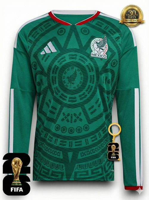 Mexico World Cup 2026 Jersey Player Version - Long Sleeve