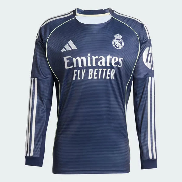Real Madrid 2025/26 Away Long Sleeve