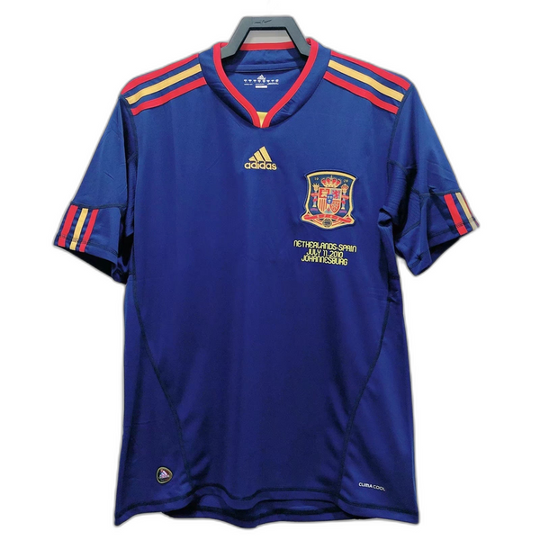Camisa reserva da Espanha para a final da Copa do Mundo de 2010 - Versão retrô